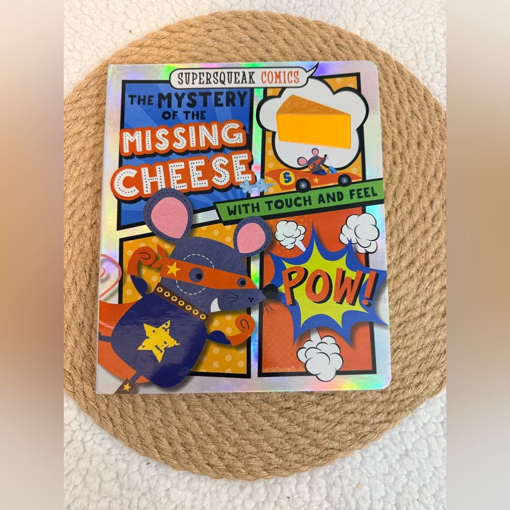 10/$25 • The Mystery of The Missing Cheese with‎ Touch & Feel Boardbook